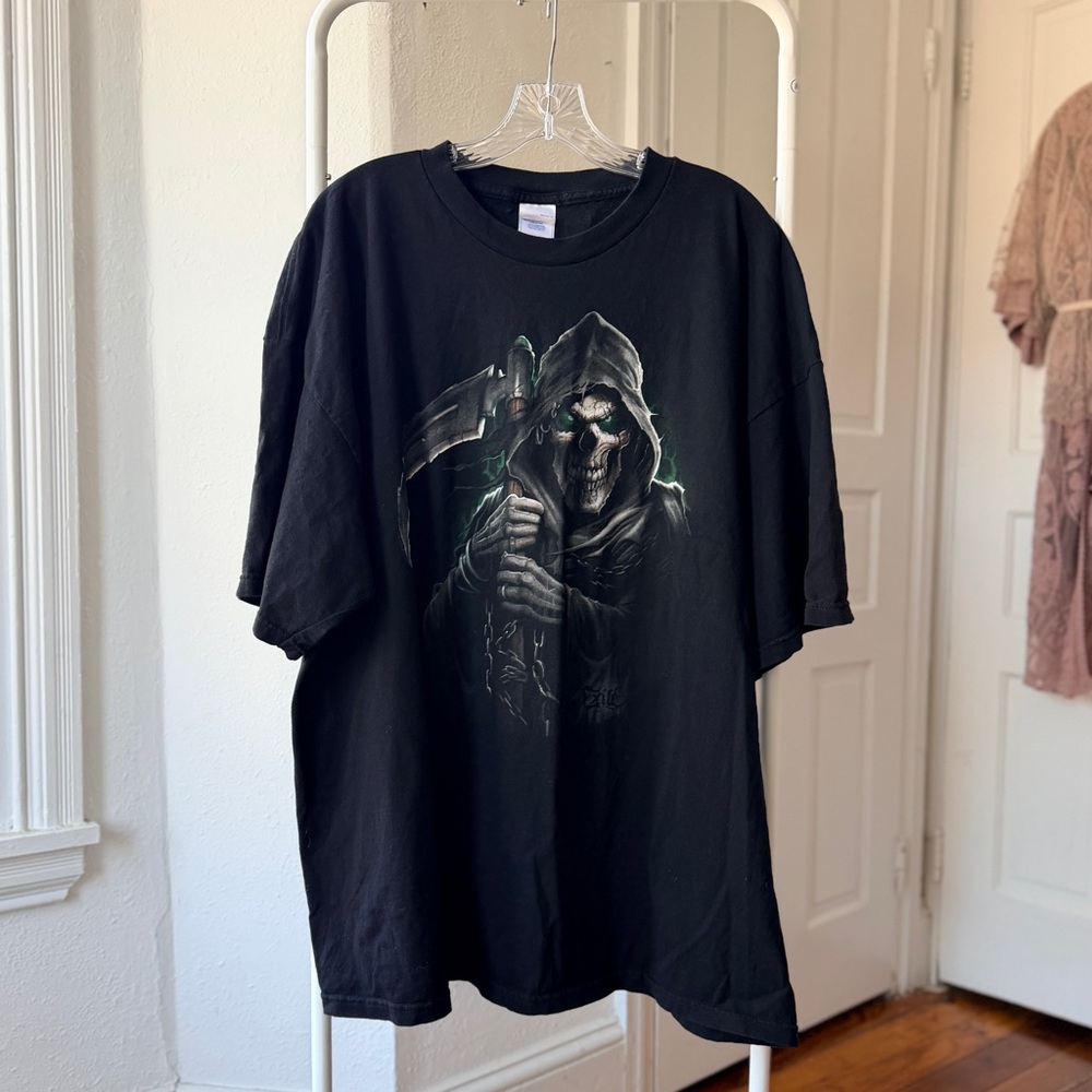 Vintage Tennessee River Exile grim reaper black graphic t-shirt 3XL